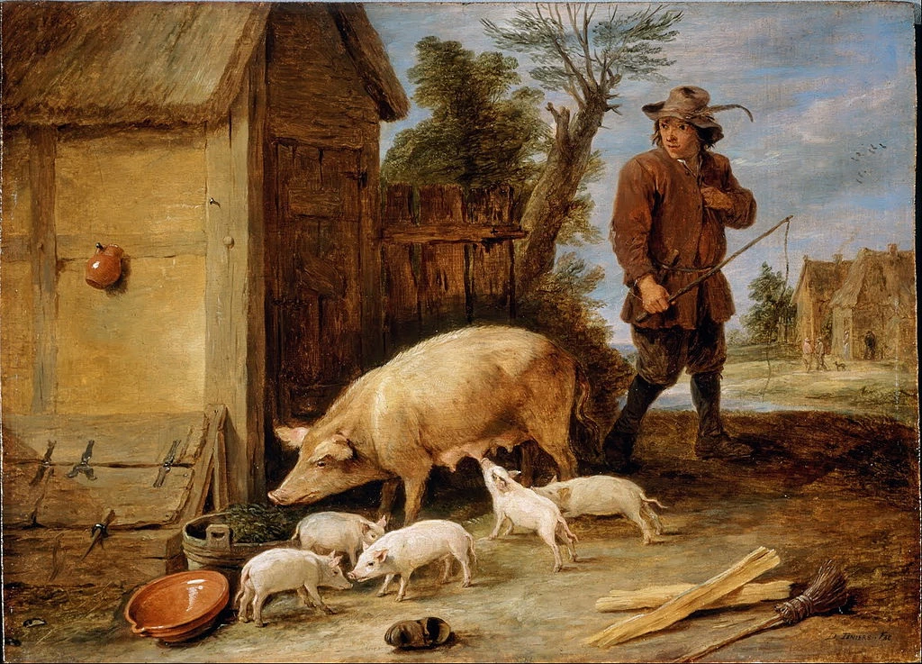Una scrofa e la sua cucciolata - Dulwich Picture Gallery